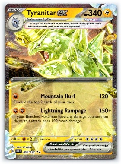 Tyranitar ex 066/197 ~ English Near Mint