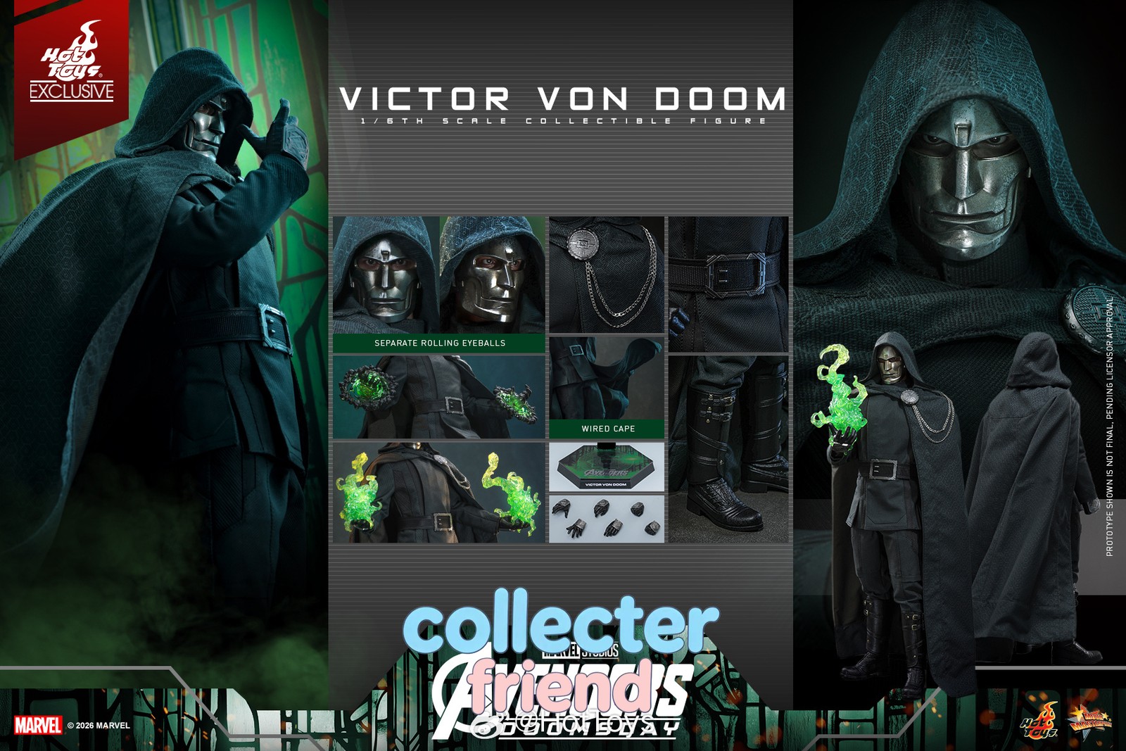 NEW Hot Toys MMS902 Victor von Doom Collectible Male 1/6 Action Figure