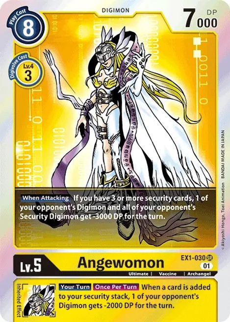 Foil Angewomon EX1-030 SR Classic Collection Digimon TCG
