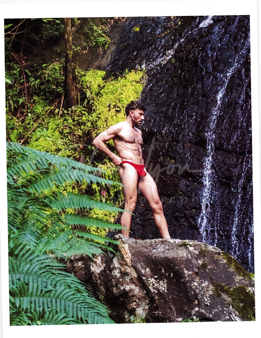 11 X 8.5 Alan Lyon Original Male Photo gay interest (2) Alex rain forest