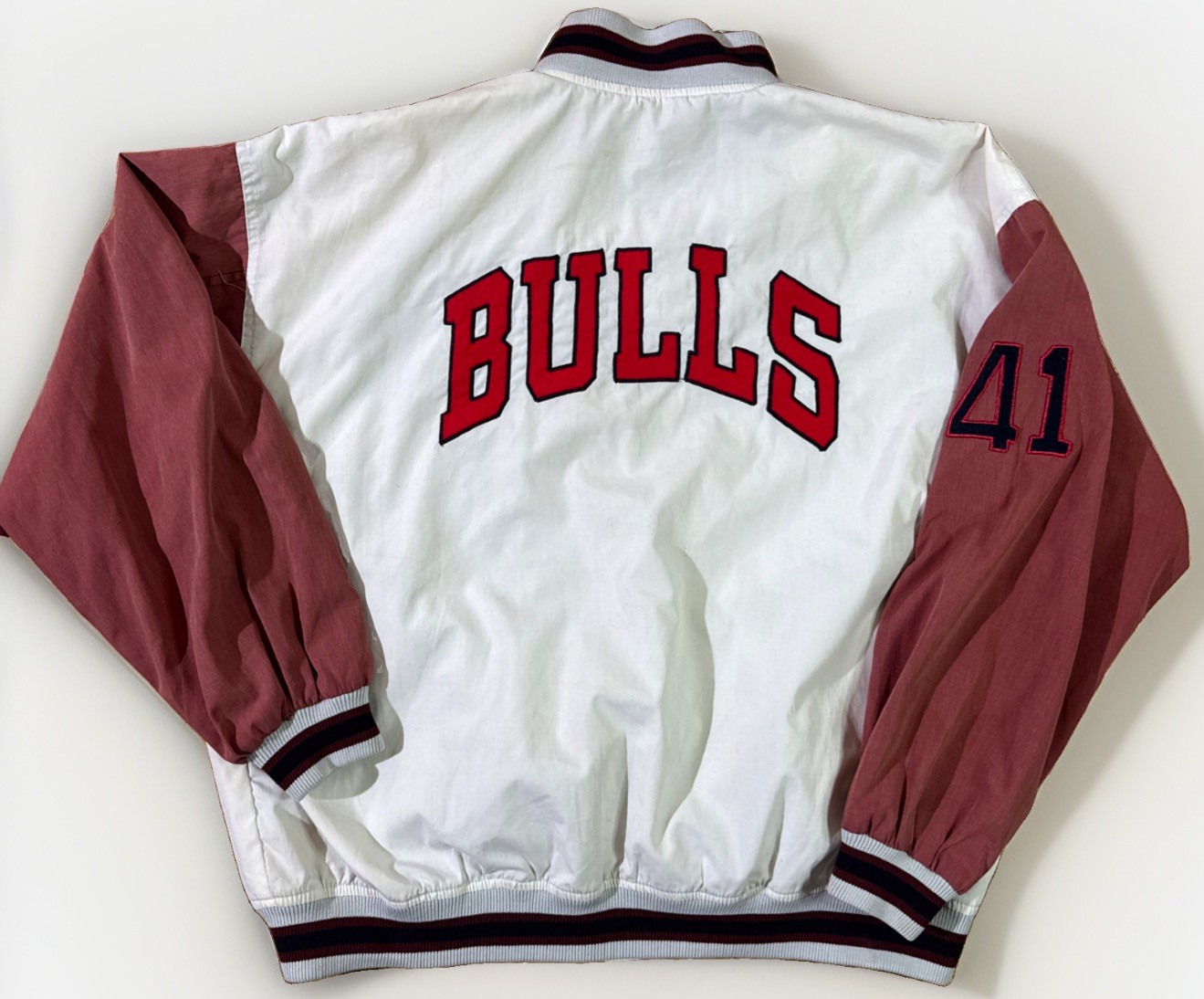 Rare Vintage 1970’s-80’s Chicago Bulls NBA Jacket #41 San Luis Sz S Embroidered Rare Vintage 1970’s-80’s Chicago Bulls NBA Jacket #41 San Luis Sz S Embroidered
