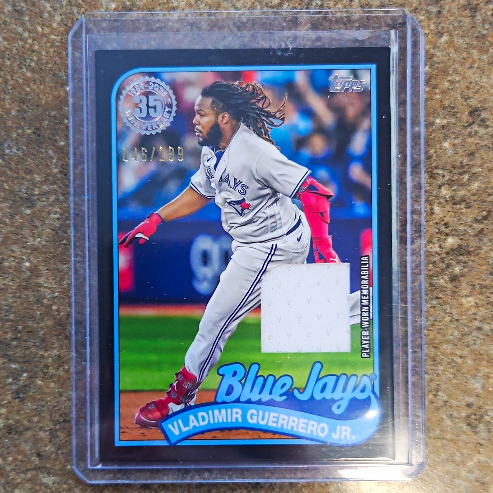 Topps 2024 Series 1 1989 Baseball Relics Vladimir Guerrero Jr. 89BR-VG 046/199 Topps 2024 Series 1 1989 Baseball Relics Vladimir Guerrero Jr. 89BR-VG 046/199