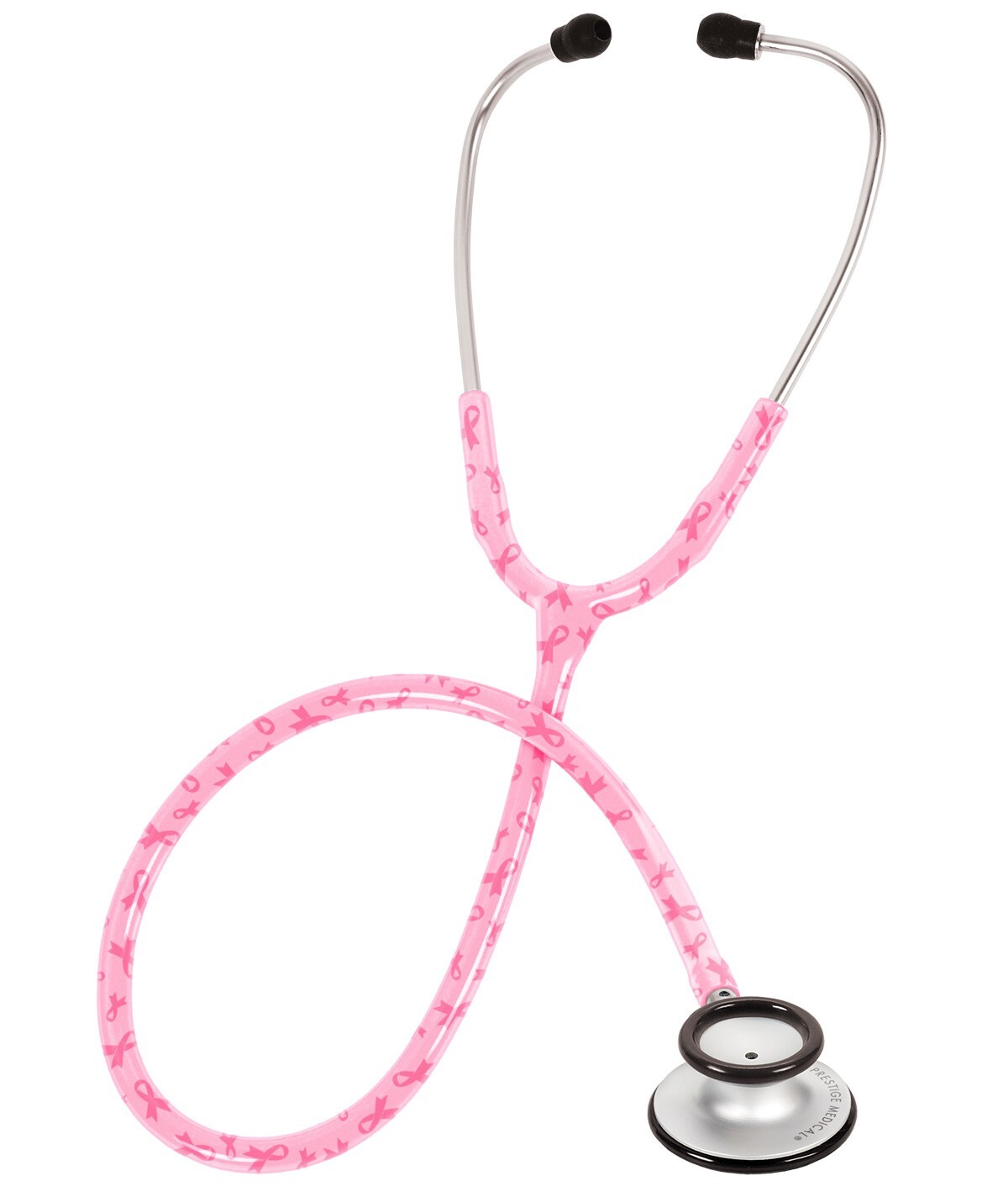 Prestige Medical Clinical Lite Stethoscope * Pink Ribbons on Pink*  NEW PRINT