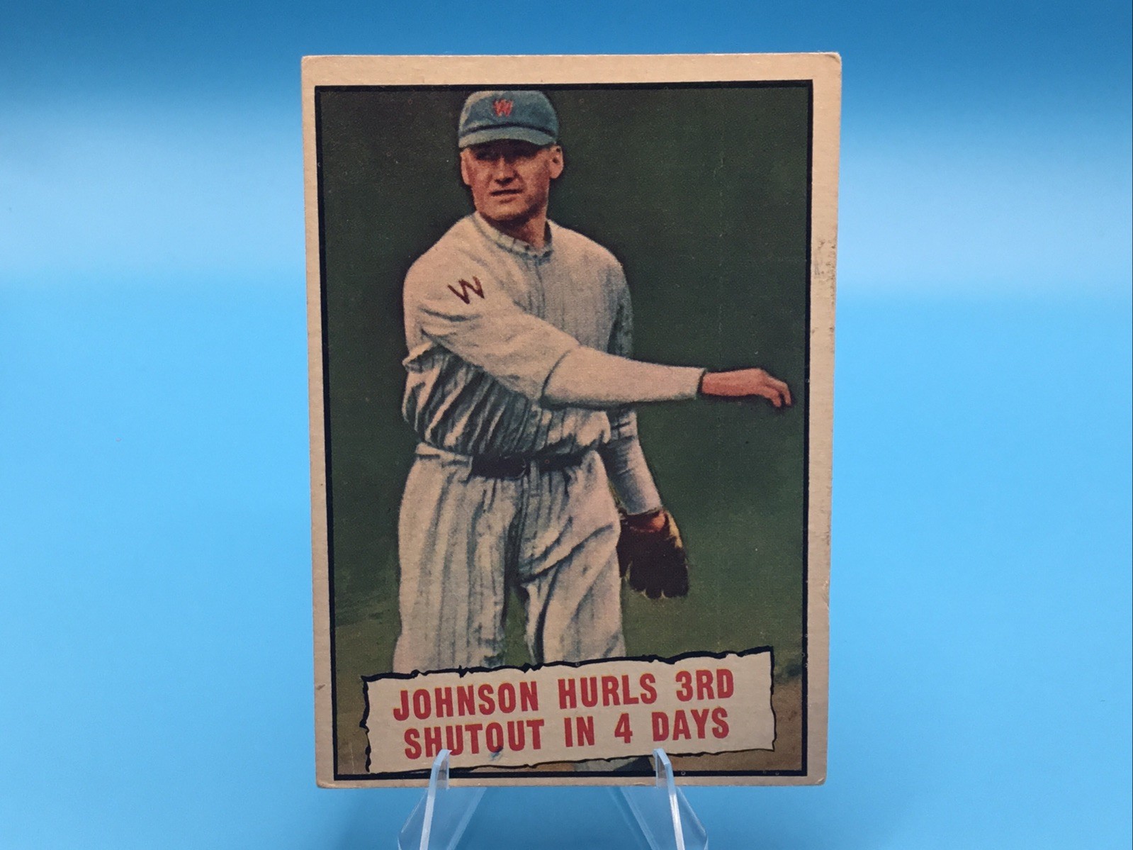 1961 Topps - Baseball Thrills Walter Johnson #409 Nice Card Don’t Miss This One 1961 Topps - Baseball Thrills Walter Johnson #409 Nice Card Don’t Miss This One