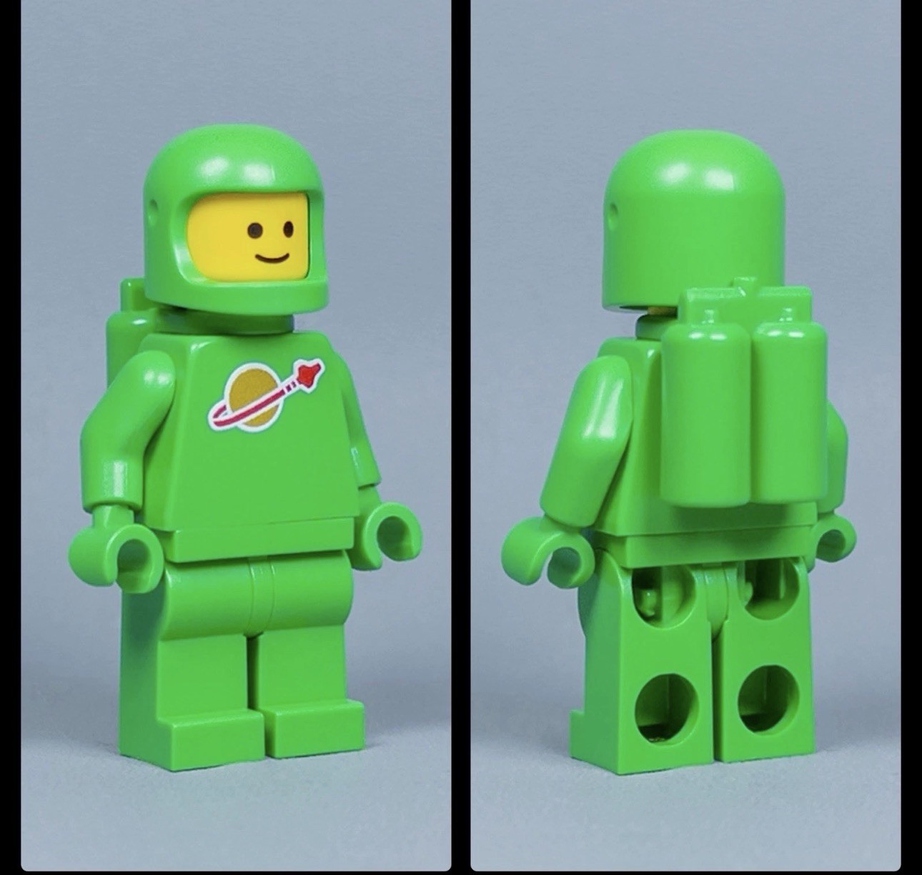 LEGO Classic Spaceman Bright Green With Free Suprise Tile Print LEGO Classic Spaceman Bright Green With Free Suprise Tile Print