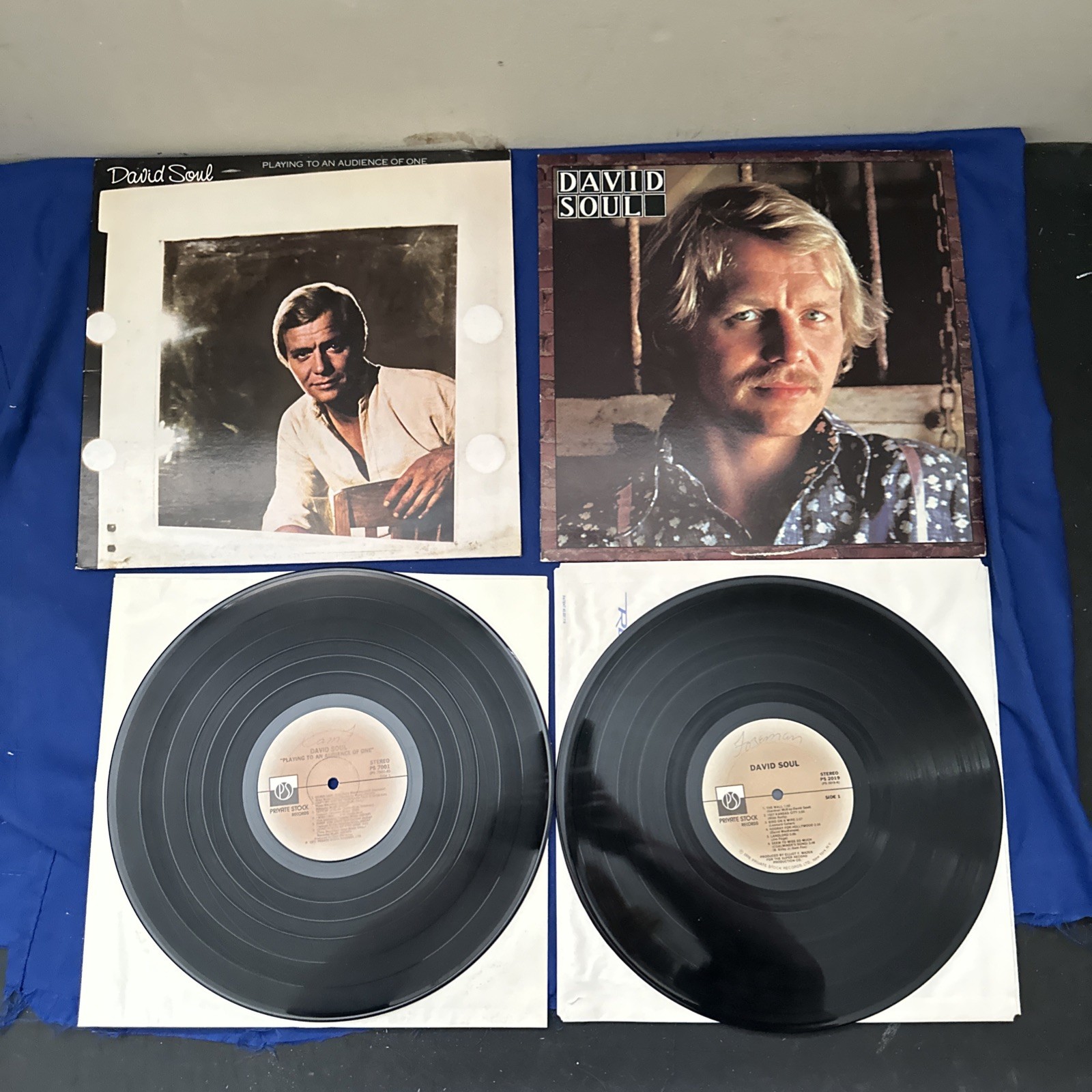 David Soul Self Titled and Playing To An Audience Of One Vinyl Record Lot, VG+