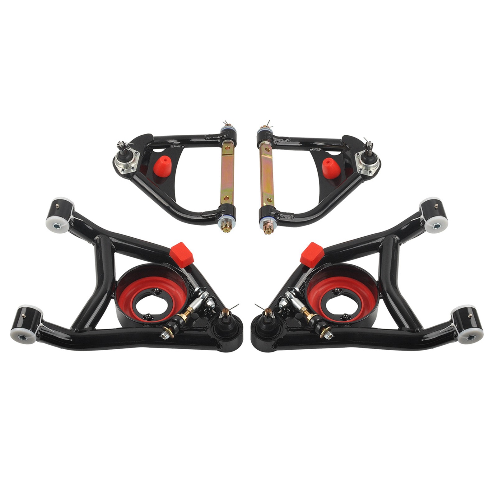 For 1964-1972 Chevrolet Chevelle GM A-Body Upper&Lower Tubular Control Arms Set