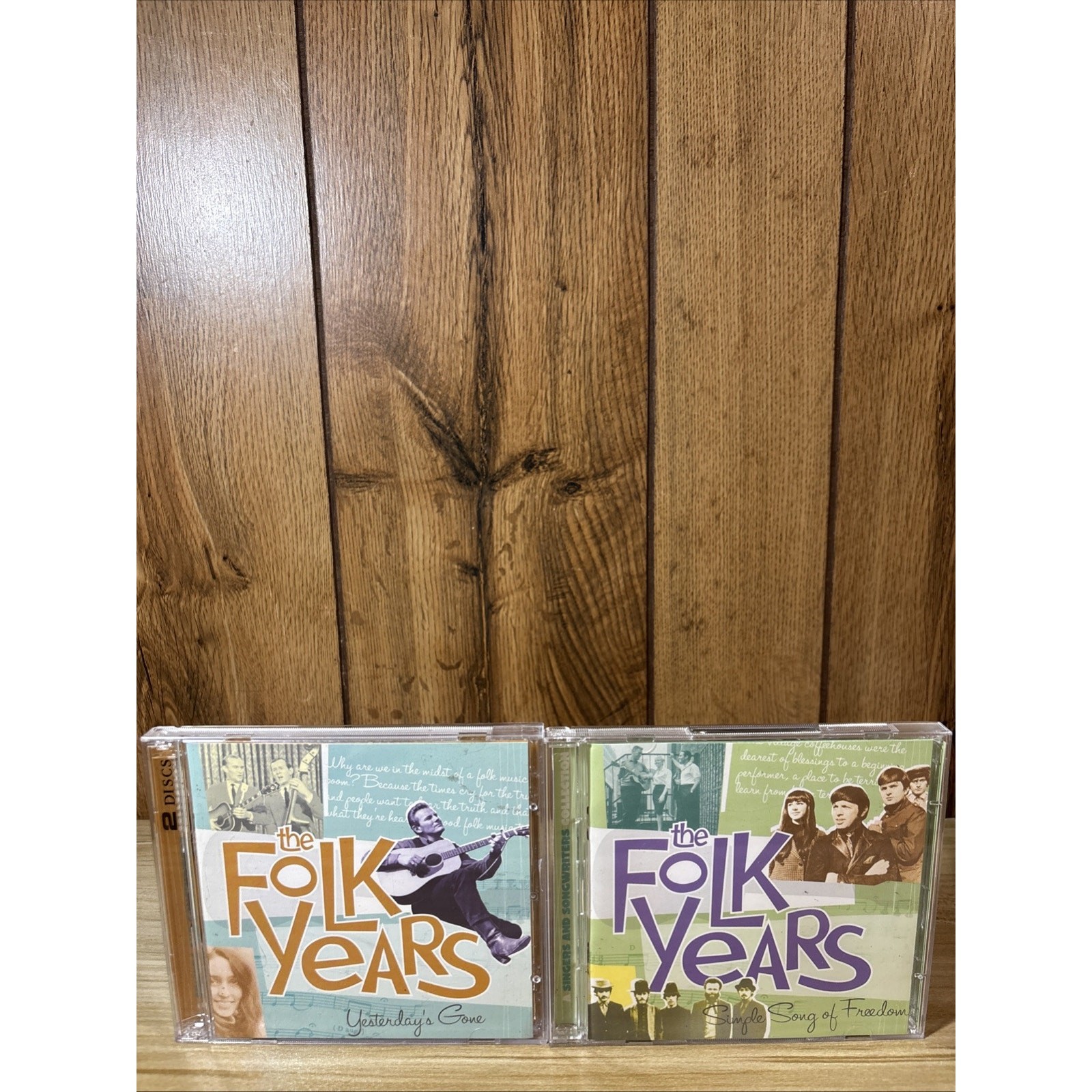 Time Life The Folk Years - 2 Double Album LOT (4 CD Discs Total)