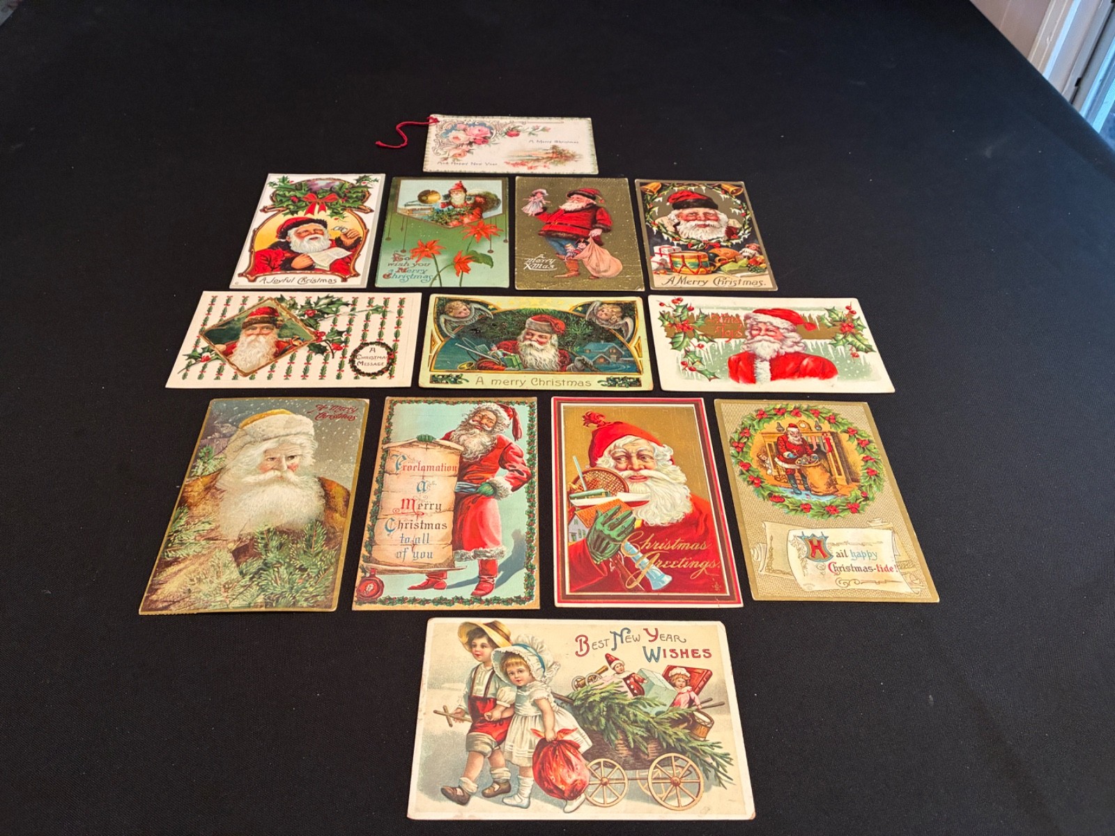 Lot of 13~Antique~SANTA CLAUS~Christmas Clapsaddle New Year Postcards Lot of 13~Antique~SANTA CLAUS~Christmas Clapsaddle New Year Postcards