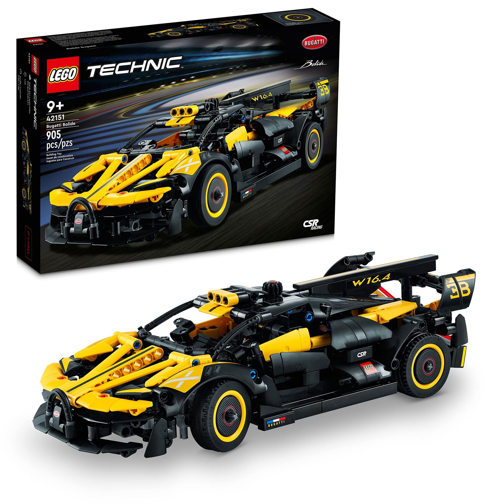 LEGO Technic Bugatti Bolide Racing Car Building Set - Model and Race Yellow LEGO Technic Bugatti Bolide Racing Car Building Set - Model and Race Yellow