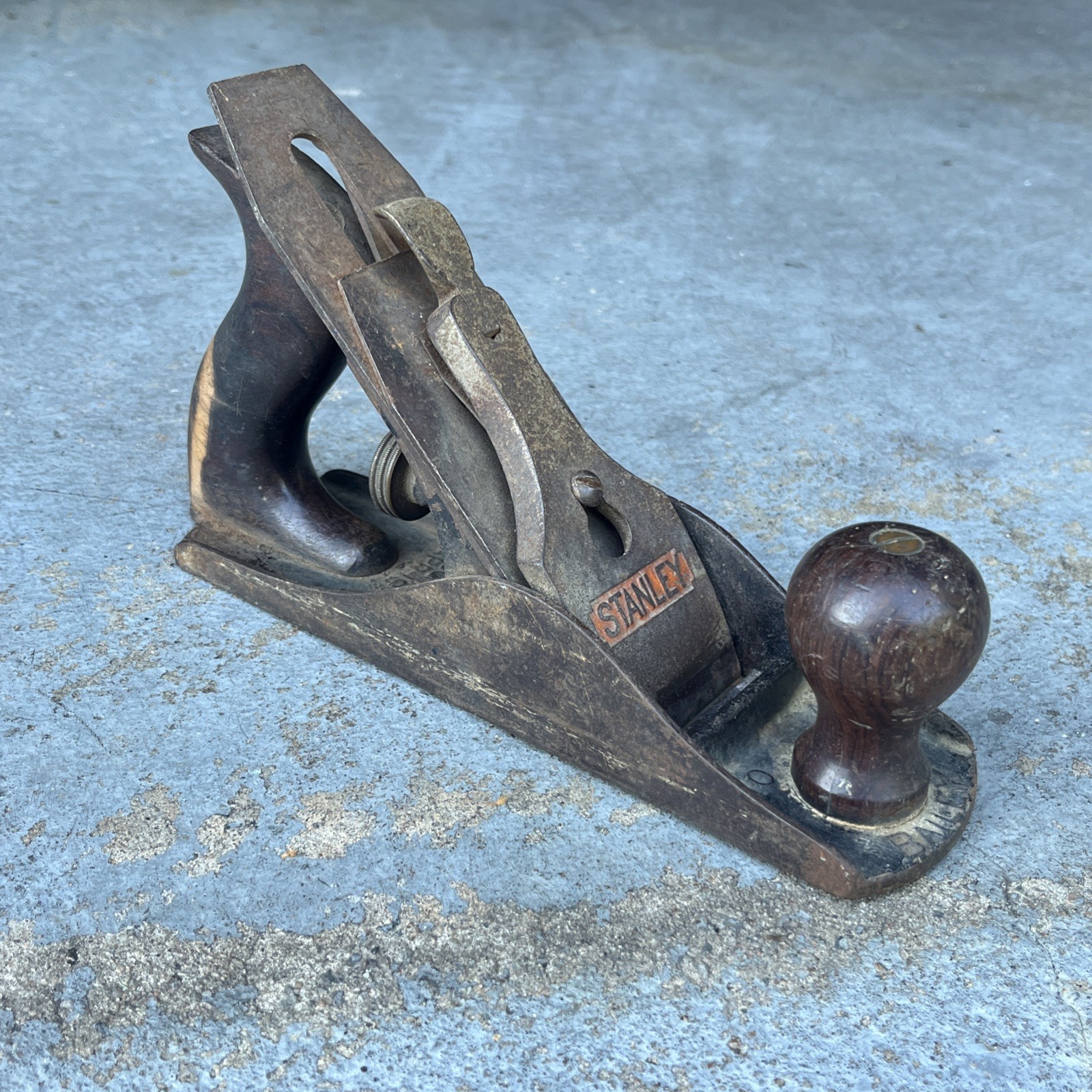 Vintage Stanley Bailey No 4 Hand Plane Smooth Bottom “9 inch  