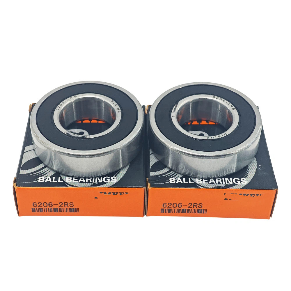 2Pcs Fit For TIMKEN 6206-2RS 30X62X16MM Double Rubber Seal Bearings 6206RS