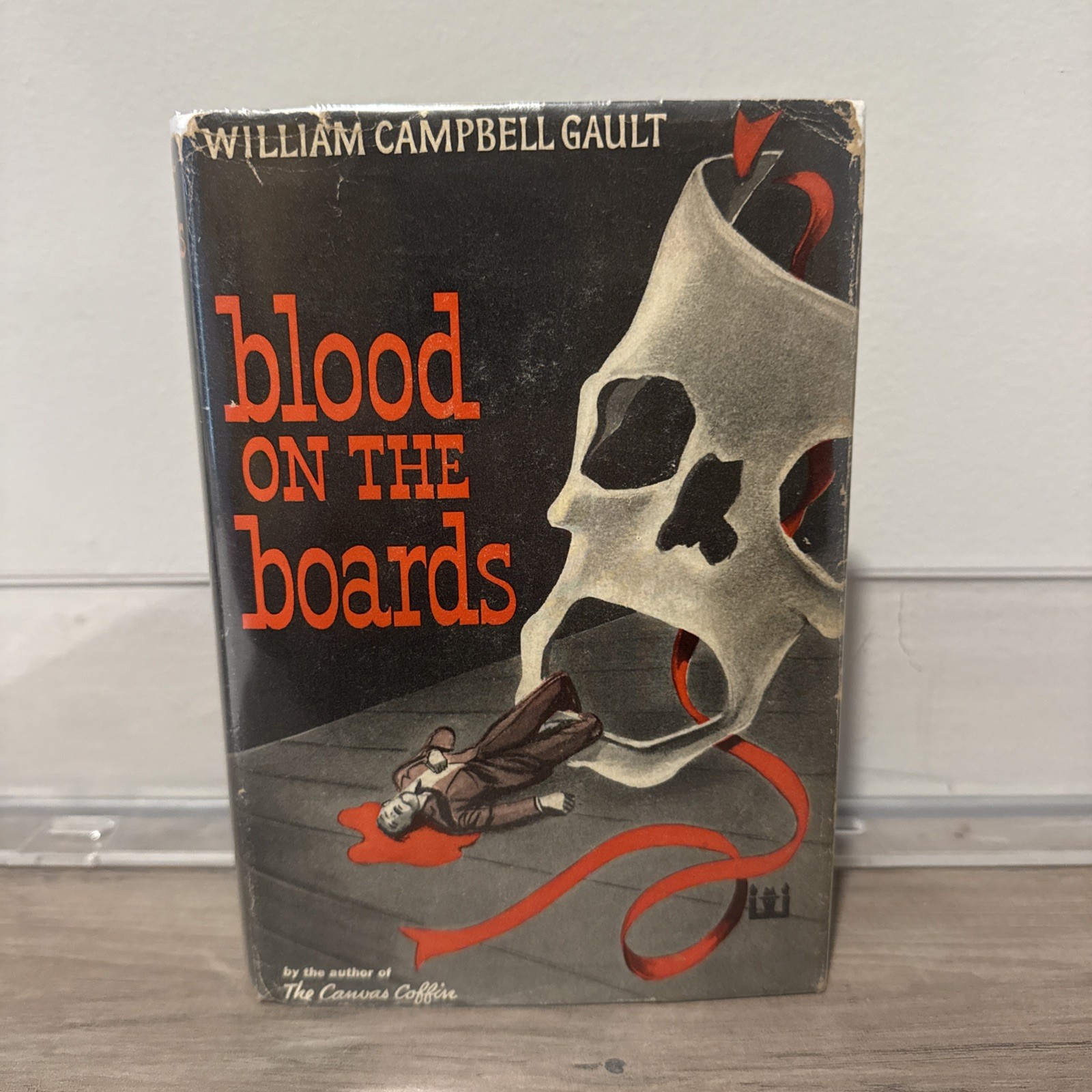 Blood on the Boards by William Campbell Gault HBDJ Guilt Edged 1st Edition 1953 Blood on the Boards by William Campbell Gault HBDJ Guilt Edged 1st Edition 1953