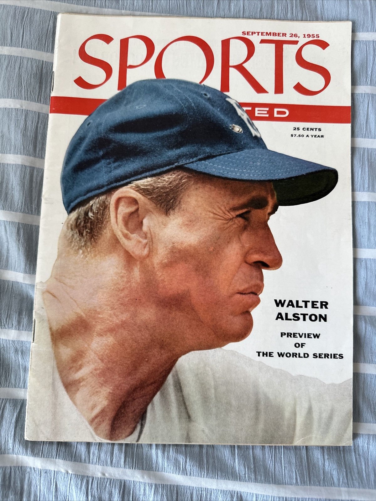 1955 SEPTEMBER 26 SPORTS ILLUSTRATED MAGAZINE - Walter Alston Cover VTG 1955 SEPTEMBER 26 SPORTS ILLUSTRATED MAGAZINE - Walter Alston Cover VTG