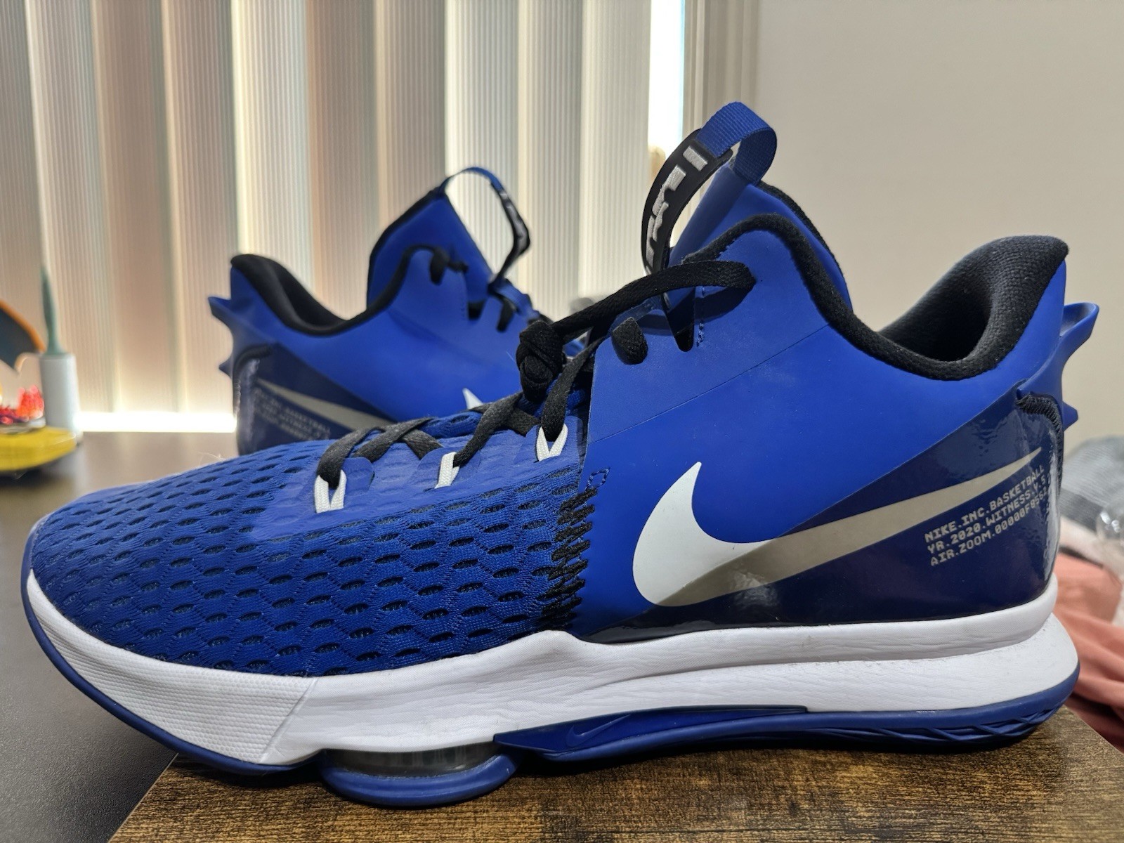 Men\'s Nike LeBron Witness 5 Game Royal Sneakers Shoes Blue CQ9380-400 Size 18