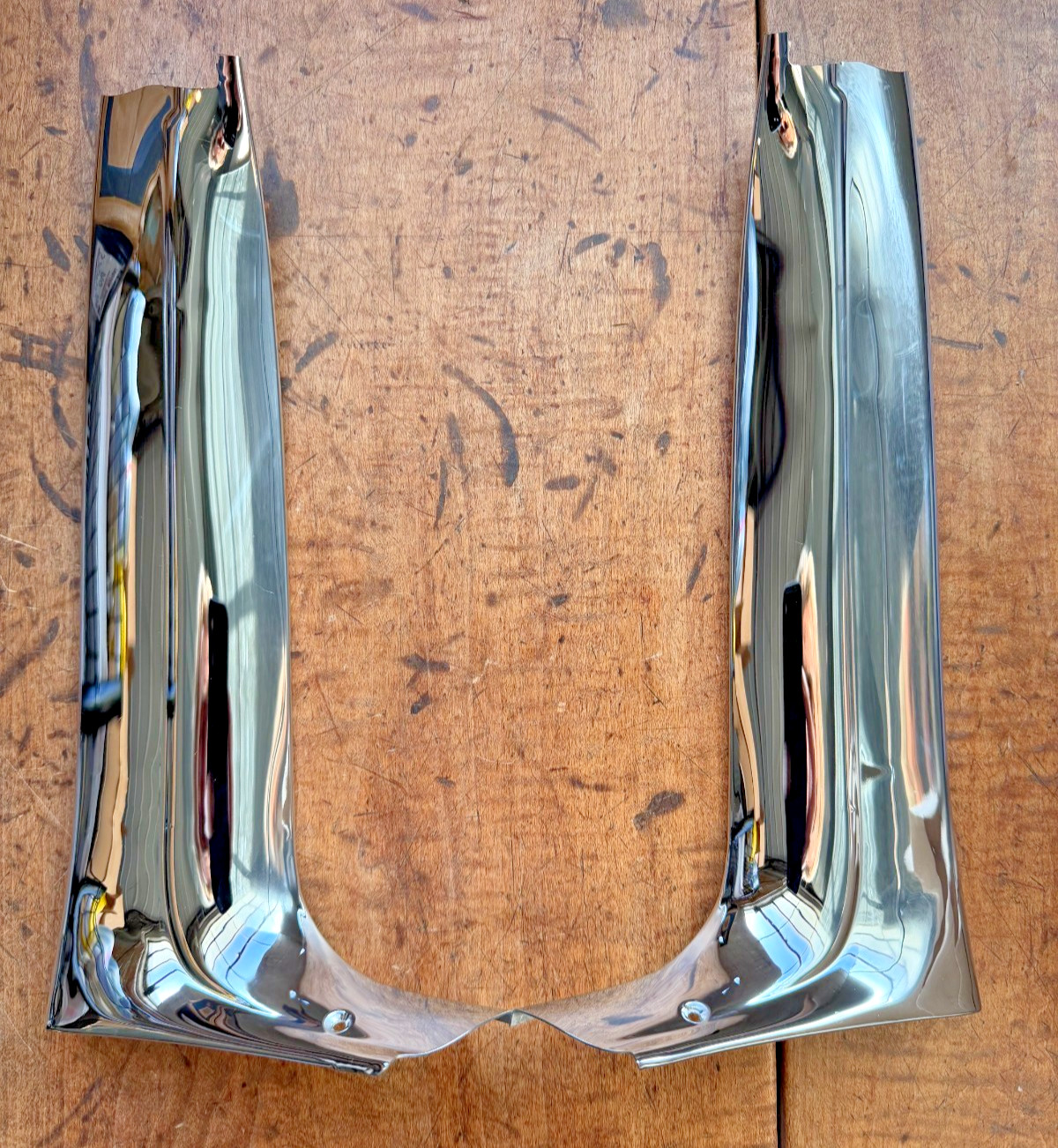 1955 1956 1957 CHEVY CONVERTIBLE INNER A PILLAR STAINLESS MOLDING 55-57 1955 1956 1957 CHEVY CONVERTIBLE INNER A PILLAR STAINLESS MOLDING 55-57