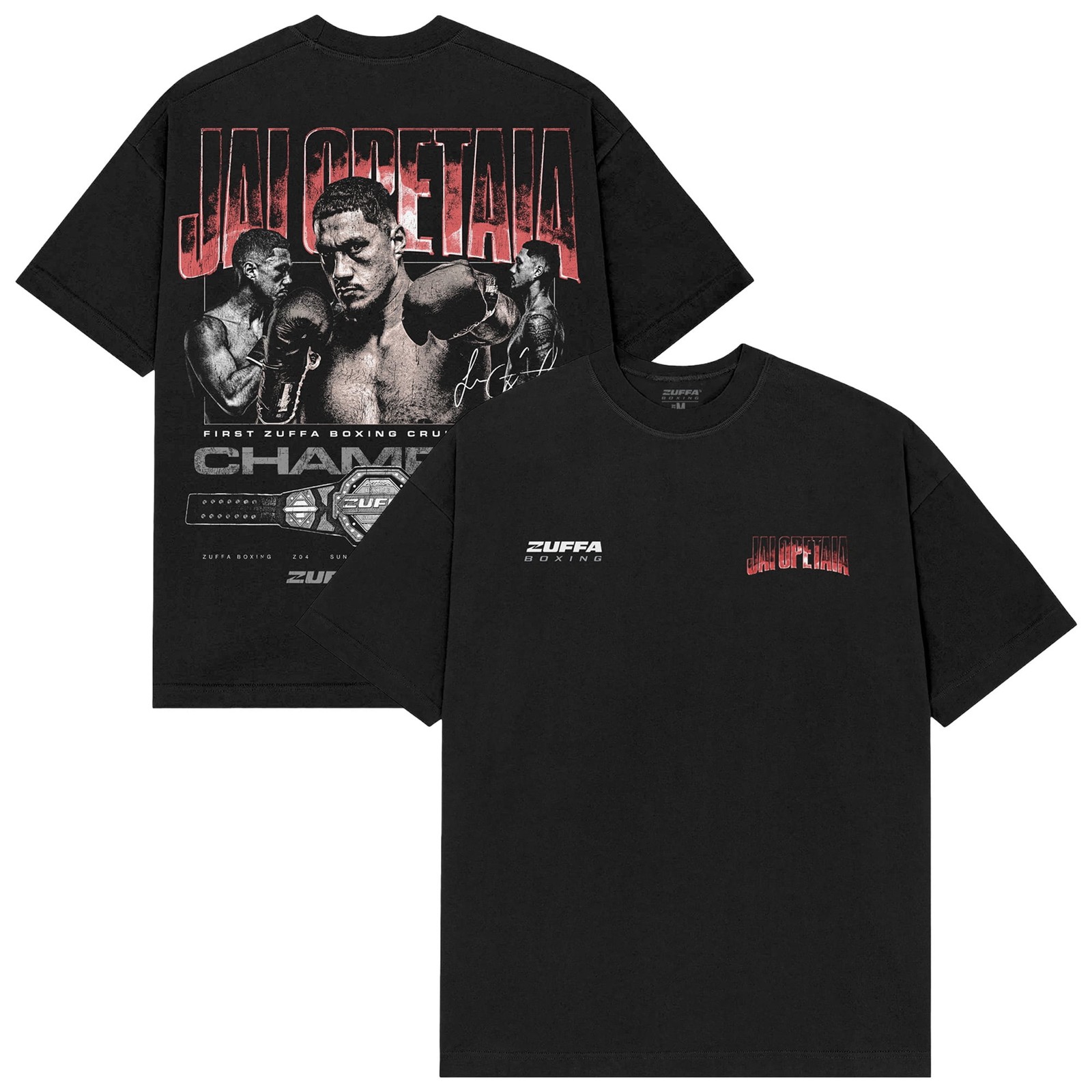 Jai Opetaia #AndNew Boxing T-Shirt, Cruiserweight Champion Black Graphic Tee