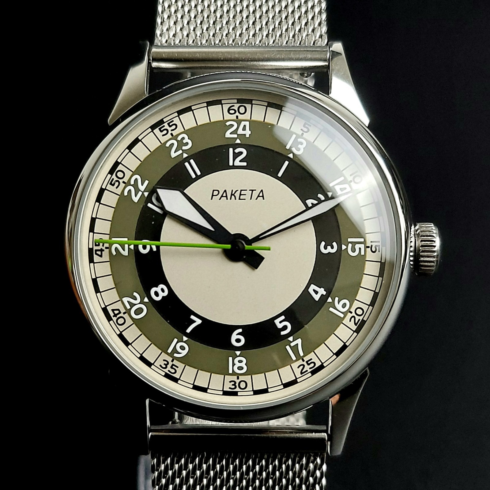 Vintage Raketa Mechanical Men\'s Wristwatch USSR Soviet Raketa Watch Serviced