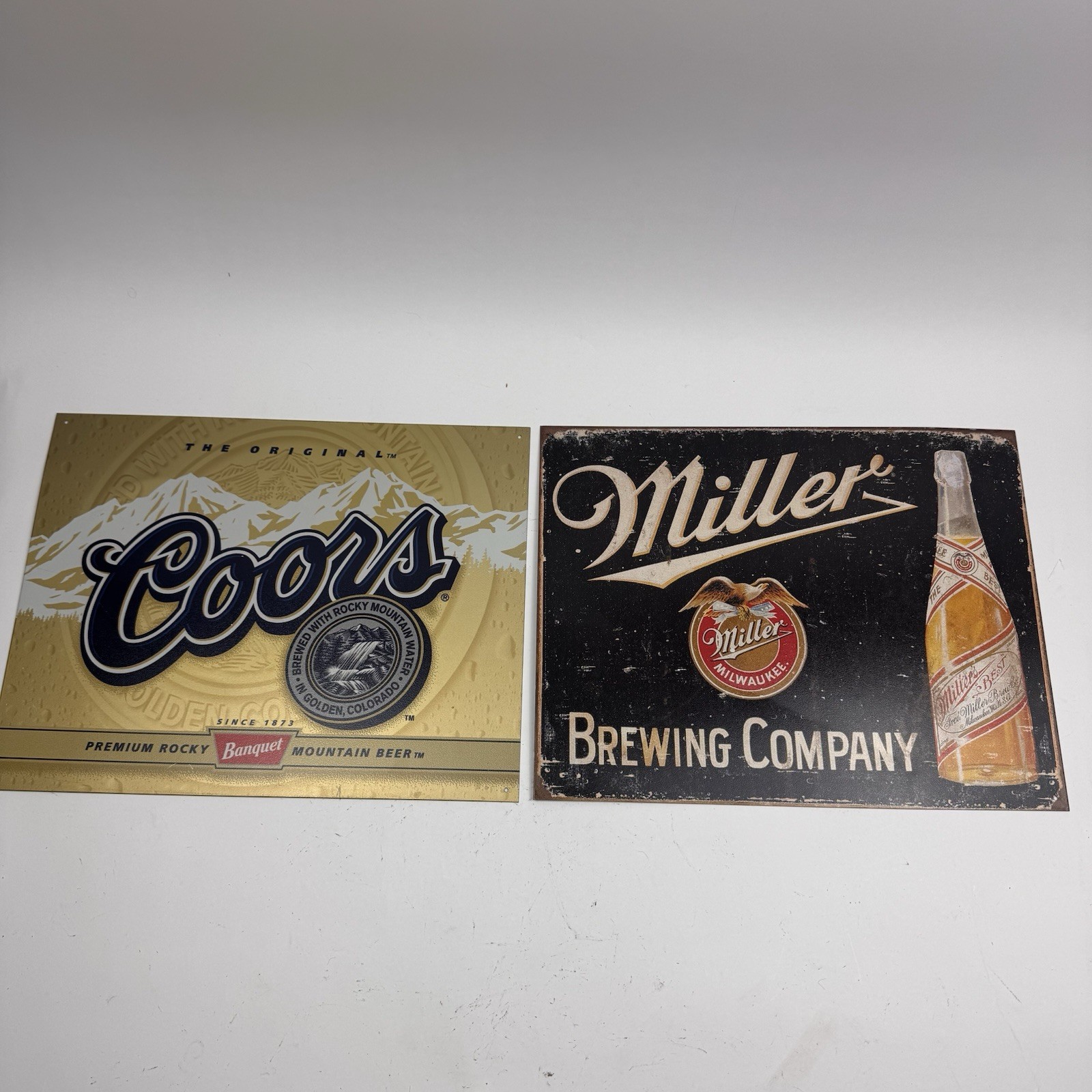 metal tin sign Coors And Miller Brewing Company Vintage Retro Style 12x8 metal tin sign Coors And Miller Brewing Company Vintage Retro Style 12x8