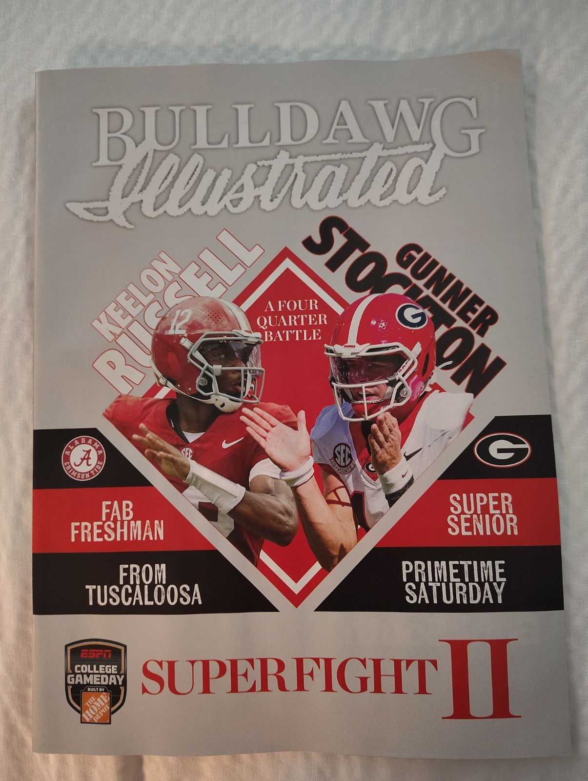 2026 Georgia Bulldogs Bulldawg Illustrated Gunner Stockton vs. Alabama 