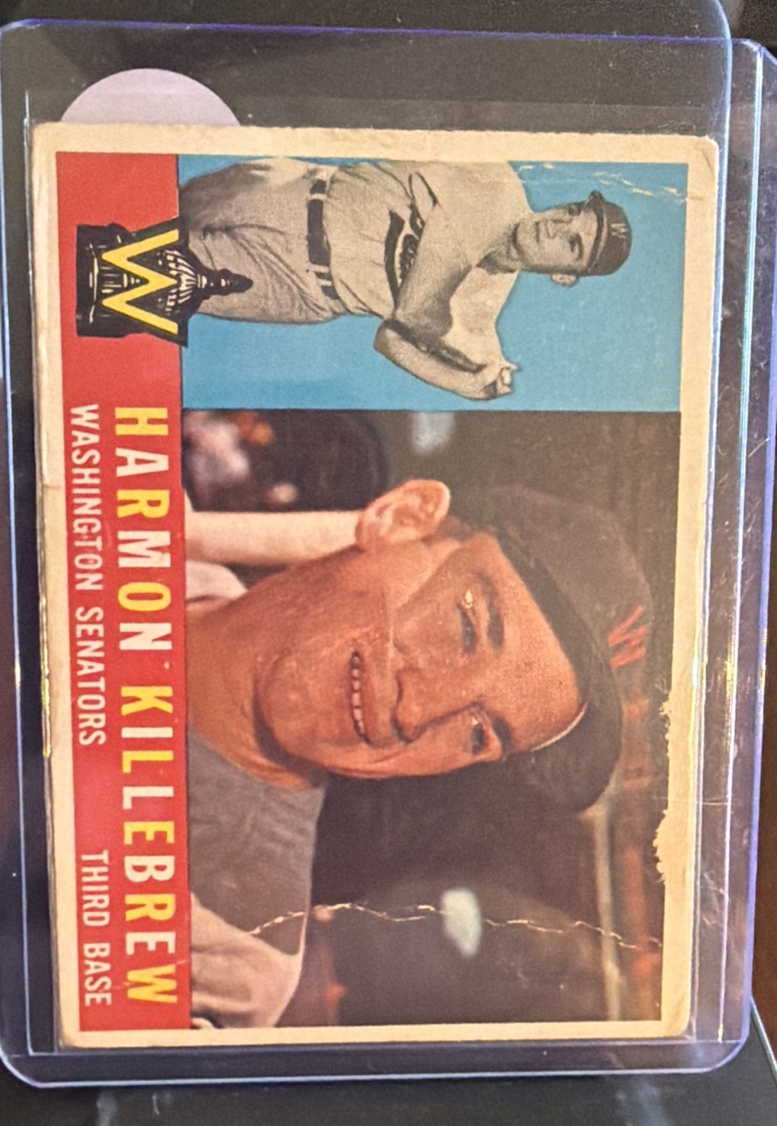 1960 Topps - Harmon Killebrew #210 FAIR W/creases