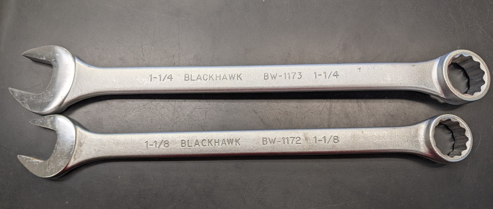 NEW TWO BLACKHAWK USA  SAE Combination Wrenches 1-1/8