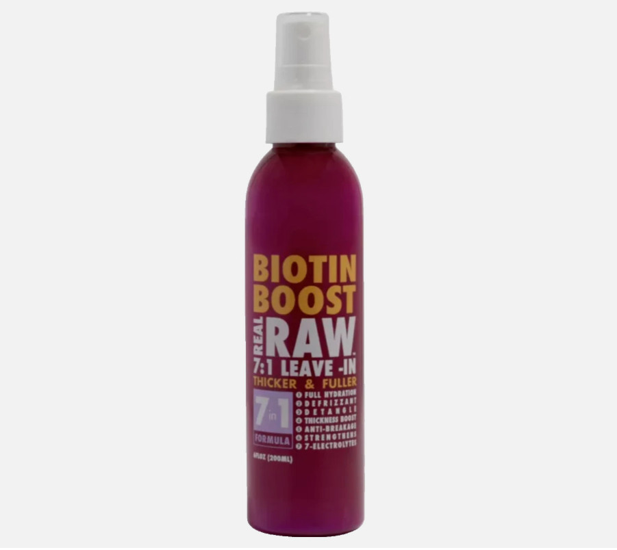 1 Biotin Boost 7 in 1 Real Raw Leave-In, Thick Fuller Conditioner Smoothie Spray 1 Biotin Boost 7 in 1 Real Raw Leave-In, Thick Fuller Conditioner Smoothie Spray
