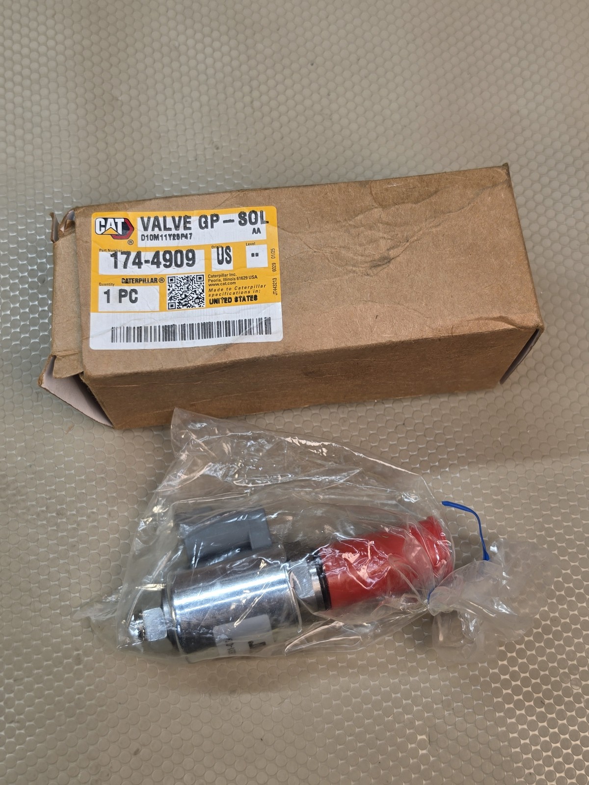 Caterpillar 174-4909 Solenoid Valve GP-SOL 323-9531-03 New Genuine OEM Caterpillar 174-4909 Solenoid Valve GP-SOL 323-9531-03 New Genuine OEM