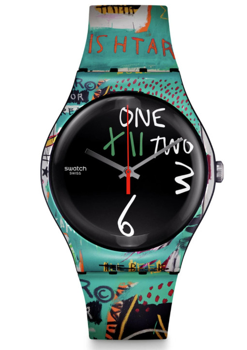 [Brand New] SWATCH x Basquiat Ishtar Watch SUOZ356 Art Journey 2023 Ltd
