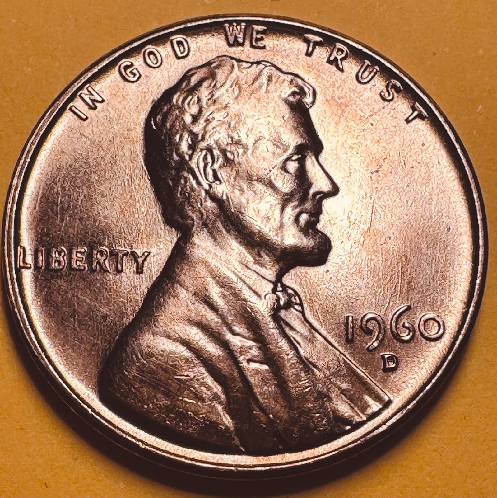 1960 D Lincoln Cent Large Date Uncirculated RD 1960 D Lincoln Cent Large Date Uncirculated RD