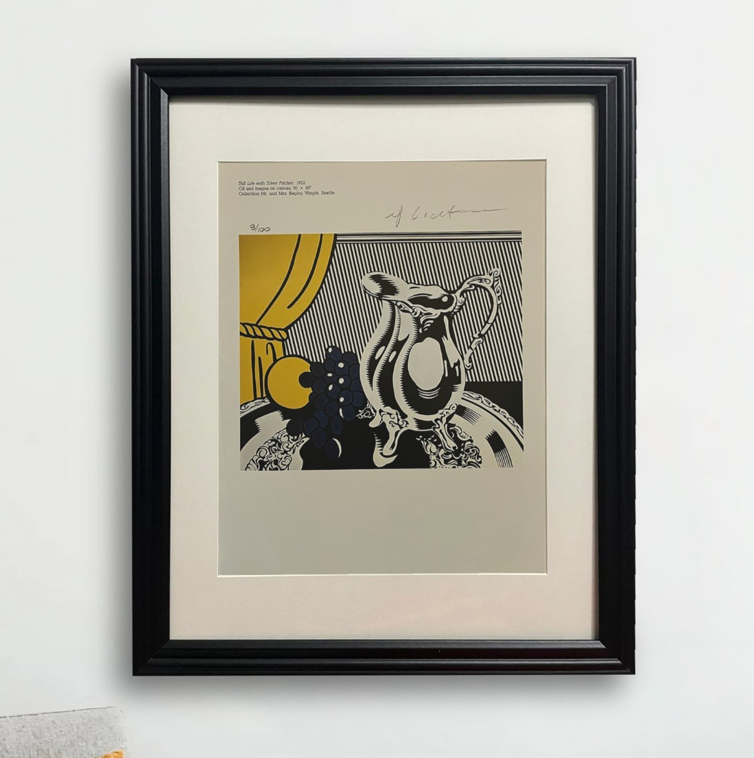 Roy Lichtenstein Hand-Signed Original Print With COA and +$3,500 USD Appraisal