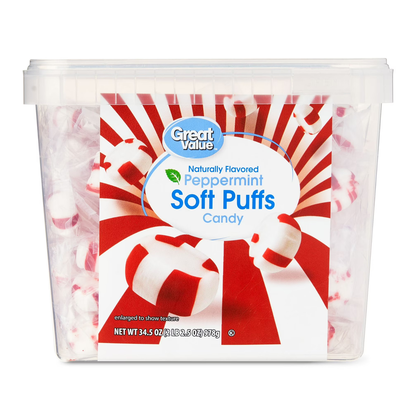 Great Value Peppermint Soft Puffs Candy, 34.5 Oz Great Value Peppermint Soft Puffs Candy, 34.5 Oz