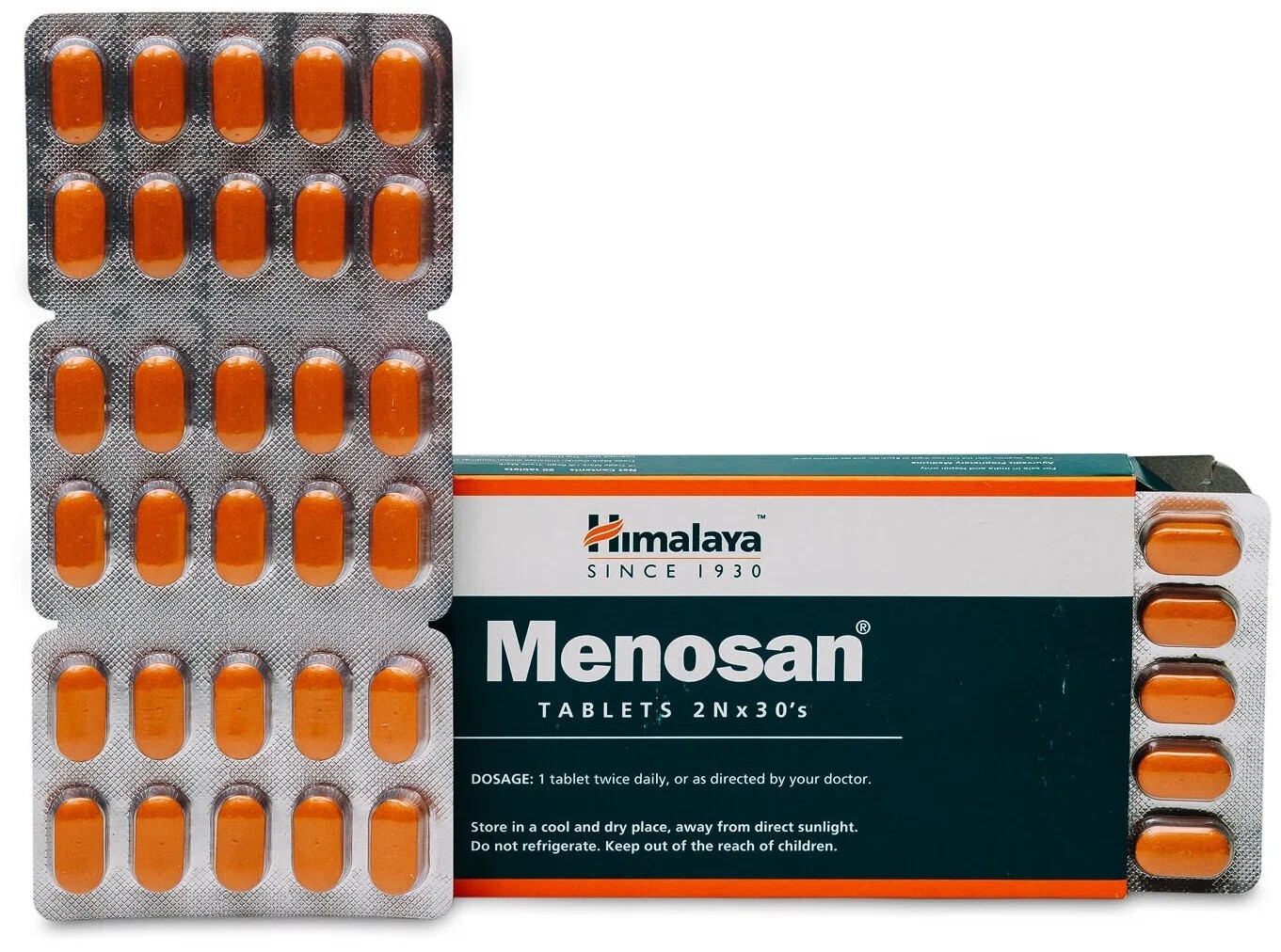 Menosan Himalaya 5 Box USA OFFICIAL  300 Tablets Vegetarian Botanical 100% Pure