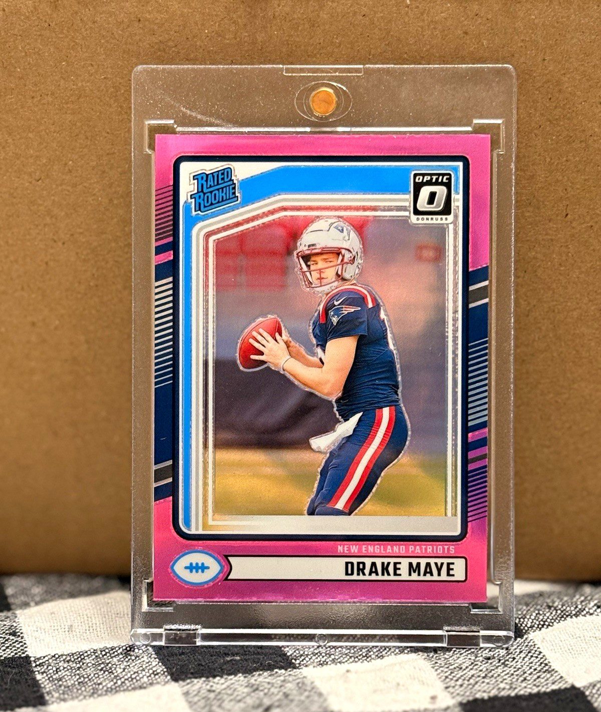 2024 Panini Donruss - Rated Rookie Drake Maye Patriots #379 Pink Prizm