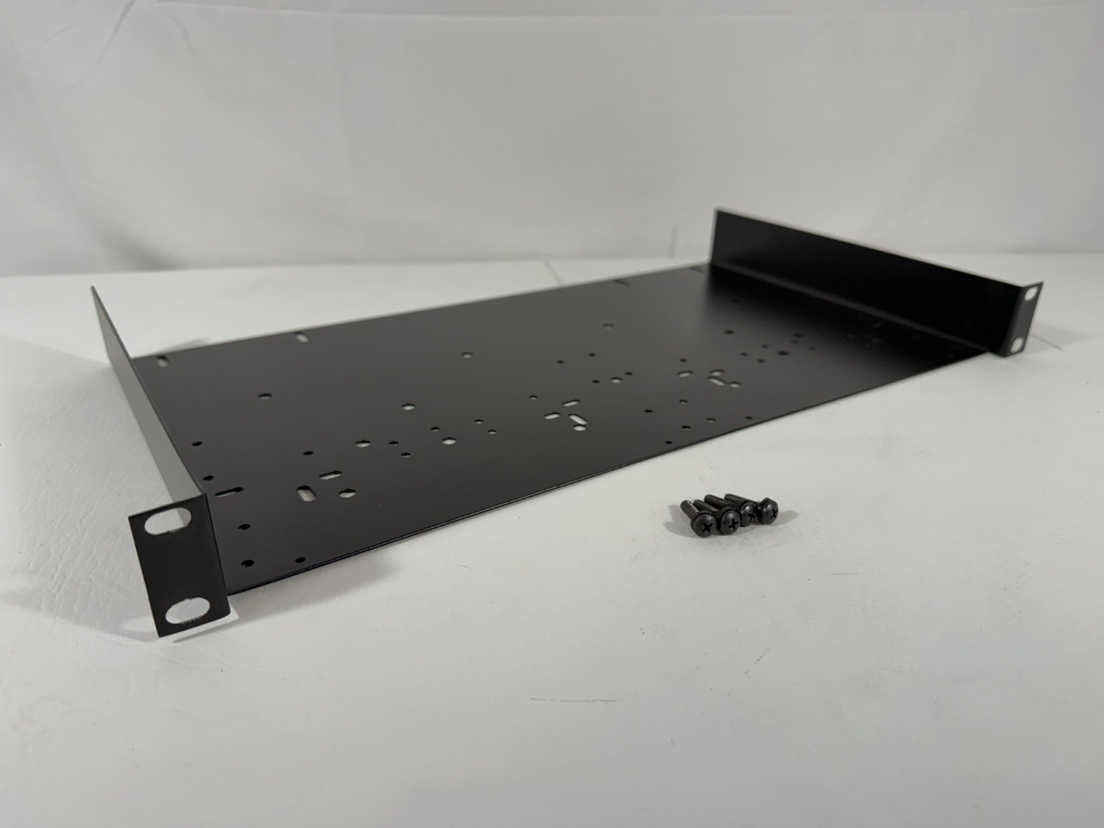 Middle Atlantic - 1U Mounting Rack Shelf - 10in Depth W/Mounting Hardware Clean Middle Atlantic - 1U Mounting Rack Shelf - 10in Depth W/Mounting Hardware Clean