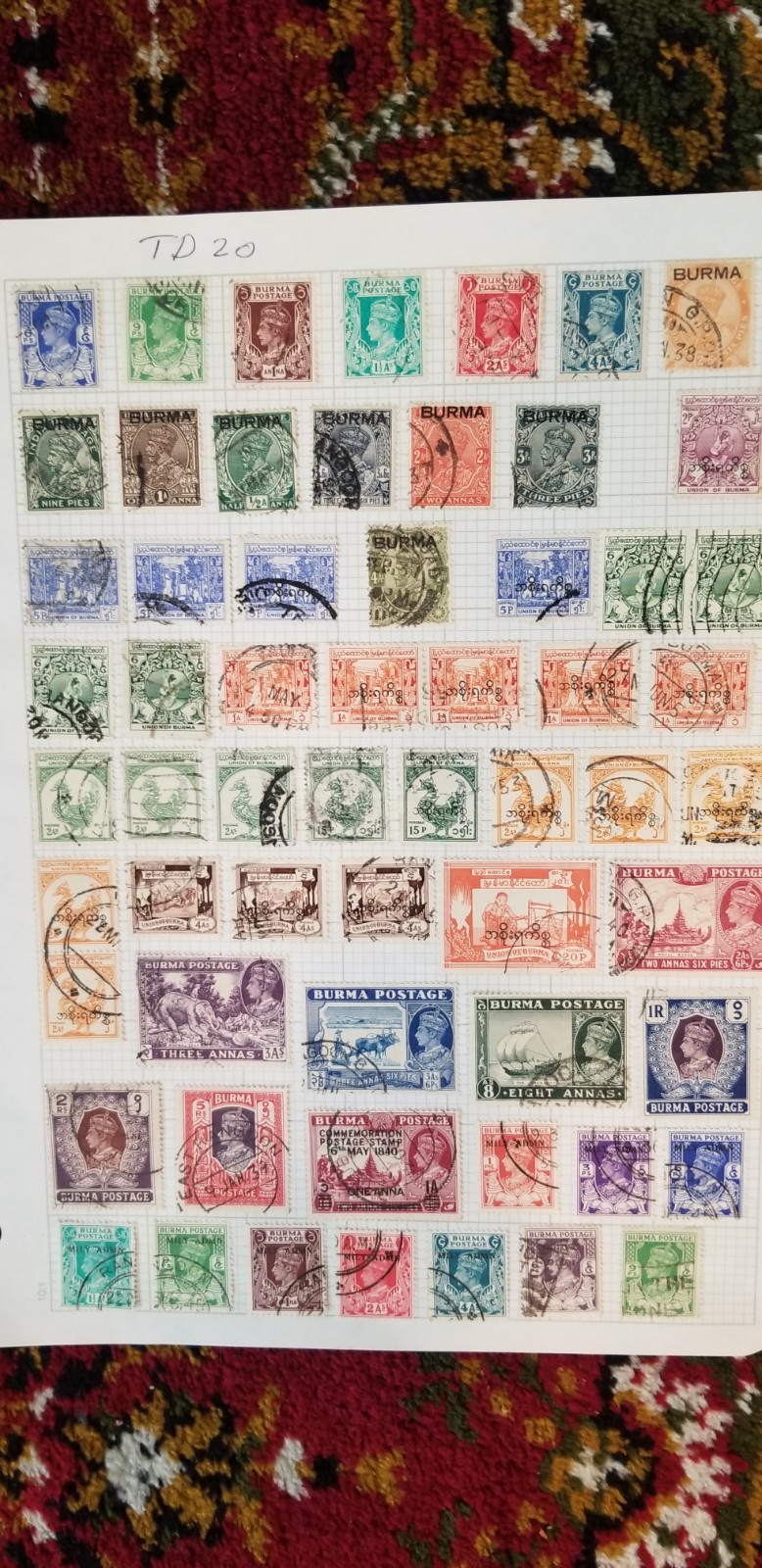 British Colony Great Britain Burma Myanmar Stamp Collection Idtd20. British Colony Great Britain Burma Myanmar Stamp Collection Idtd20.