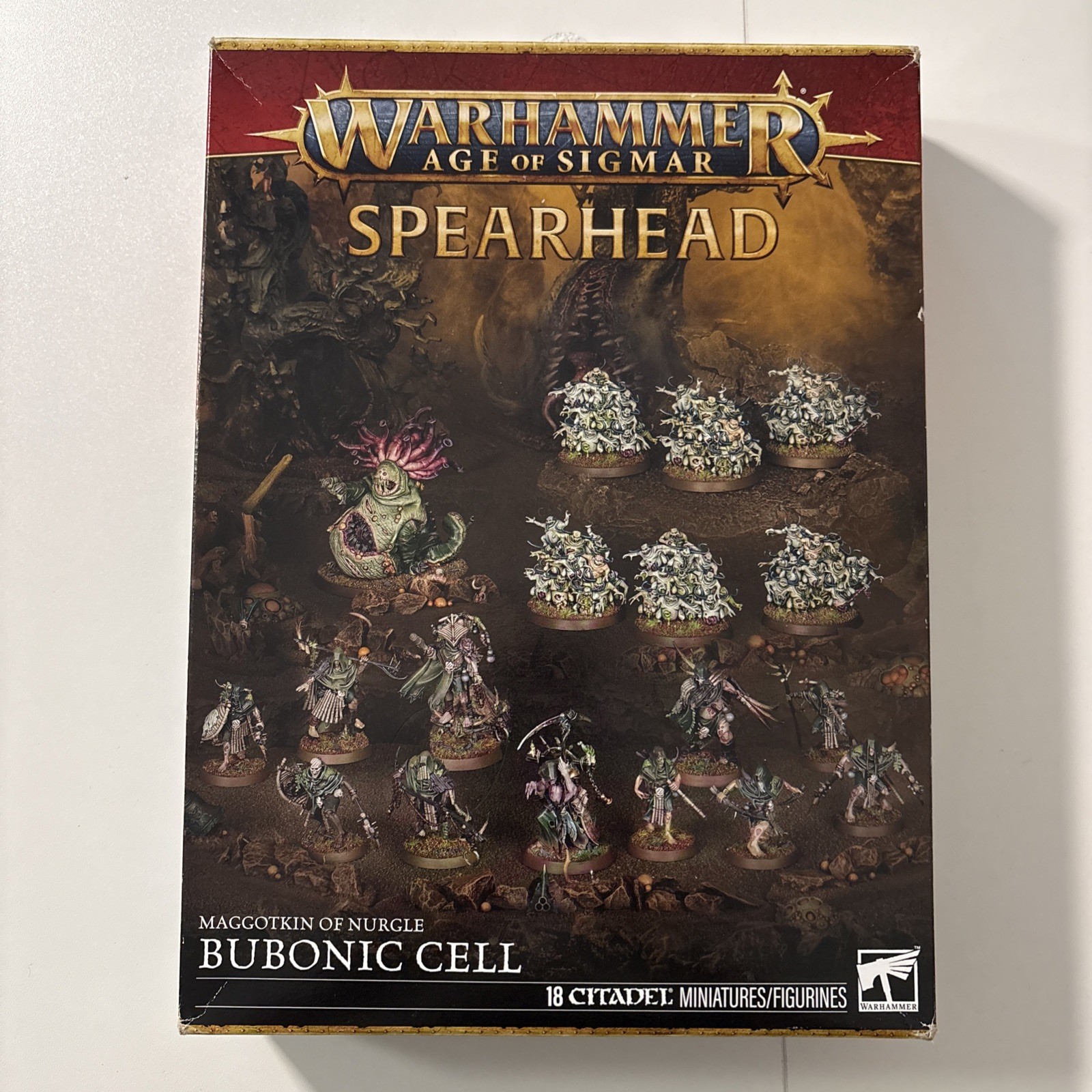 Spearhead: Maggotkin of Nurgle: Bubonic Cell Warhammer Age of Sigmar - Open Box Spearhead: Maggotkin of Nurgle: Bubonic Cell Warhammer Age of Sigmar - Open Box