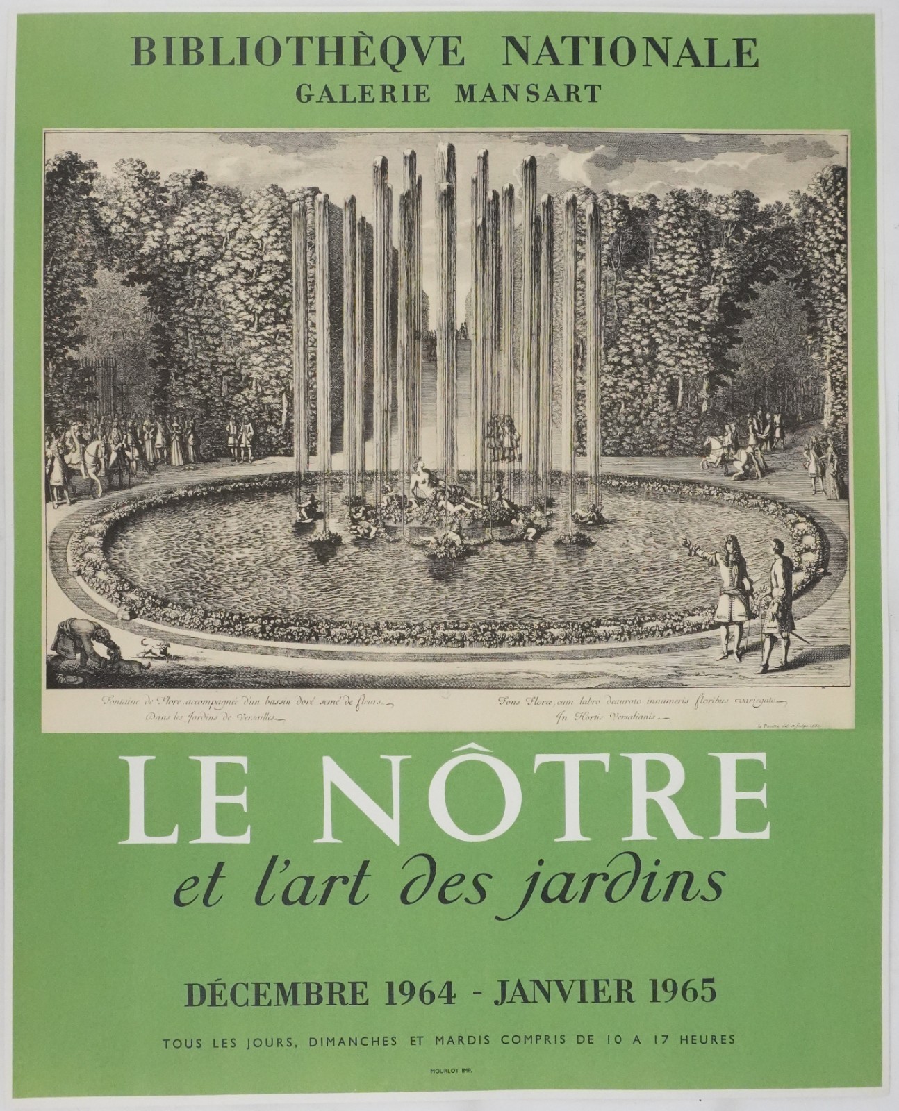 [ART POSTER] Pierre LEPAUTRE: Fontaine de Flore, 1965 #Paris #BNF #Mourlot