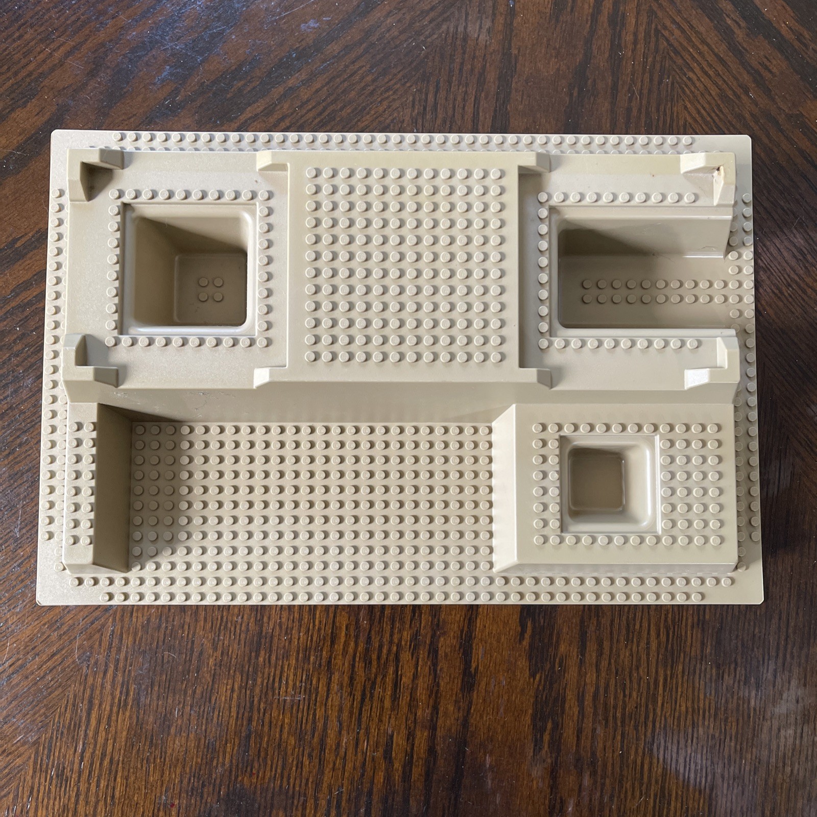 LEGO #7327 #7627: Dark Tan Raised Baseplate 32x48x6 | Sold As Is | 
