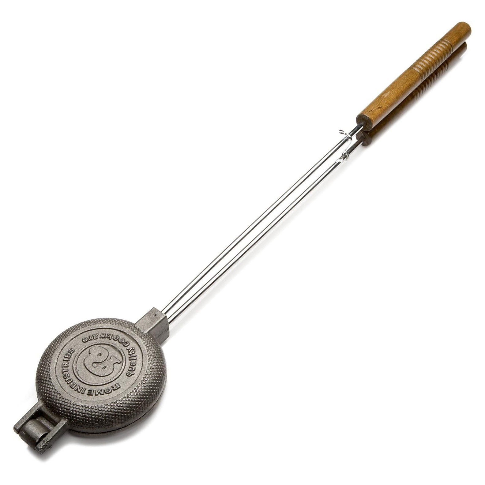 Rome Original #1805 Round Pie Iron Cast Iron Campfire Sandwich Cooker