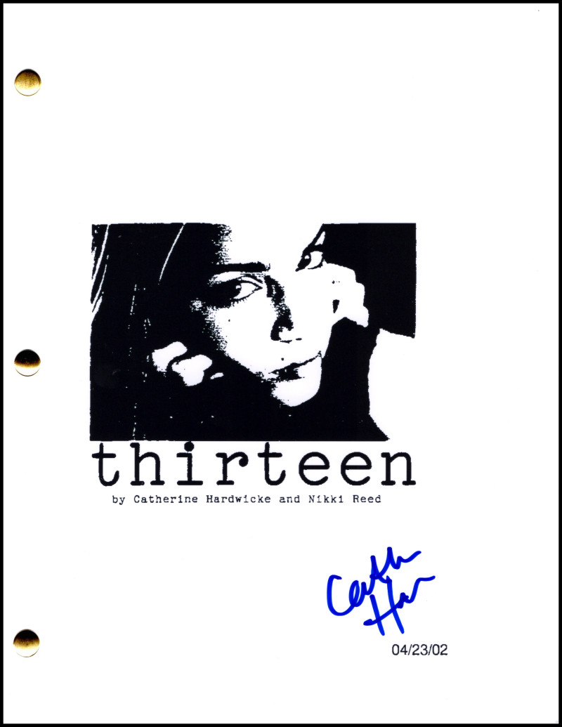 Catherine Hardwicke Signed Autograph Thirteen 13 Full Script Screenplay
