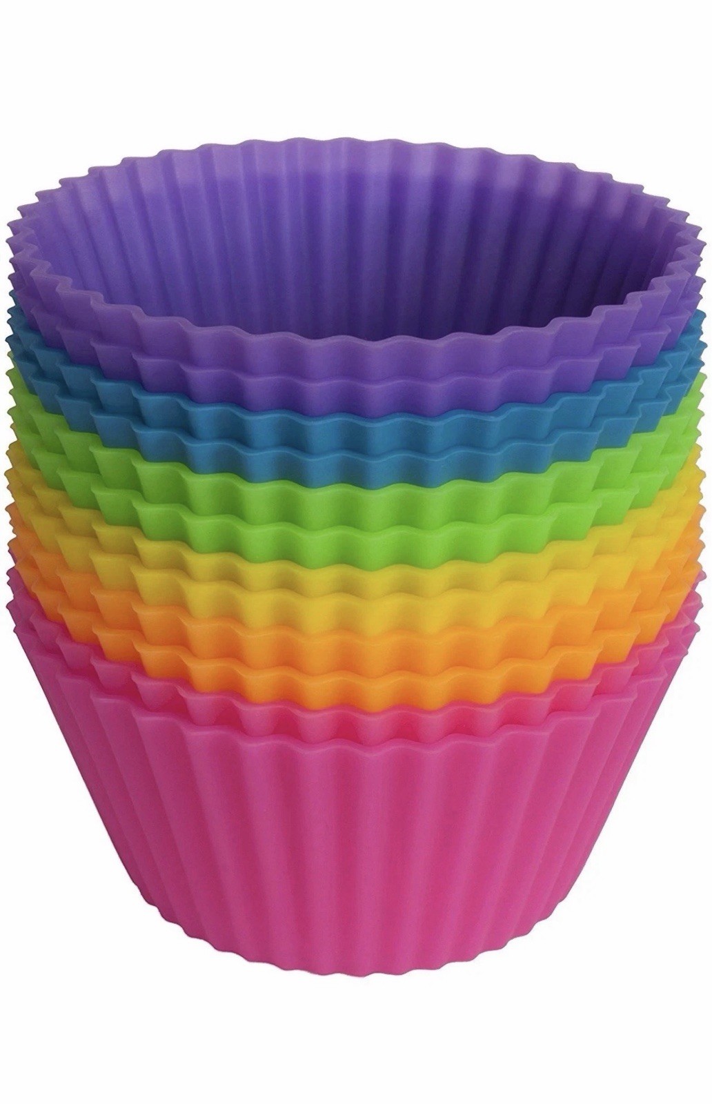 12 Silicone Cake & Muffin Cupcake Liners –Reusable Baking Cups & Chocolate Molds 12 Silicone Cake & Muffin Cupcake Liners –Reusable Baking Cups & Chocolate Molds