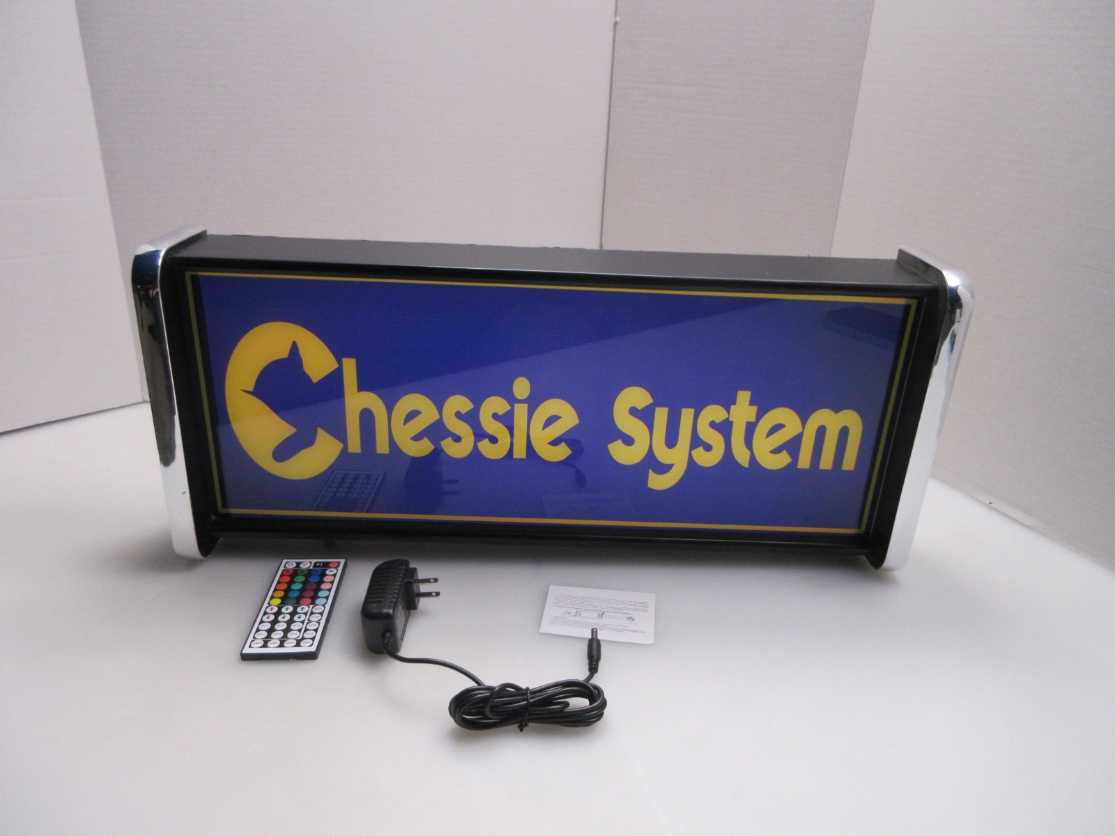 Chessie System Blue LED Display lighted sign lightbox Wall Hanging Light Chessie System Blue LED Display lighted sign lightbox Wall Hanging Light