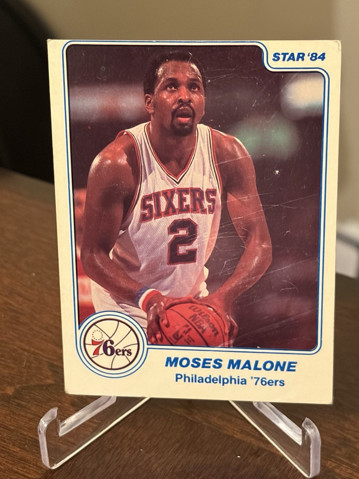 1983-84 Star #7 Moses Malone 1983-84 Star #7 Moses Malone