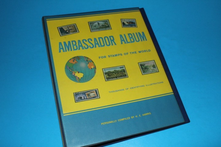 HE Harris Ambassador World Wide Stamp Album Binder BlueLakeStamps HE Harris Ambassador World Wide Stamp Album Binder BlueLakeStamps