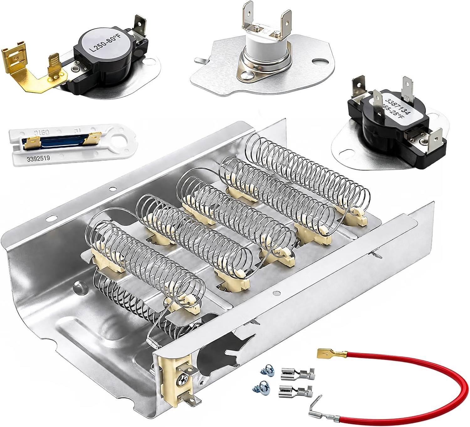 FITS Whirlpool 3387134 3977393 3977767 3392519 279838 Dryer Heating Element Kit