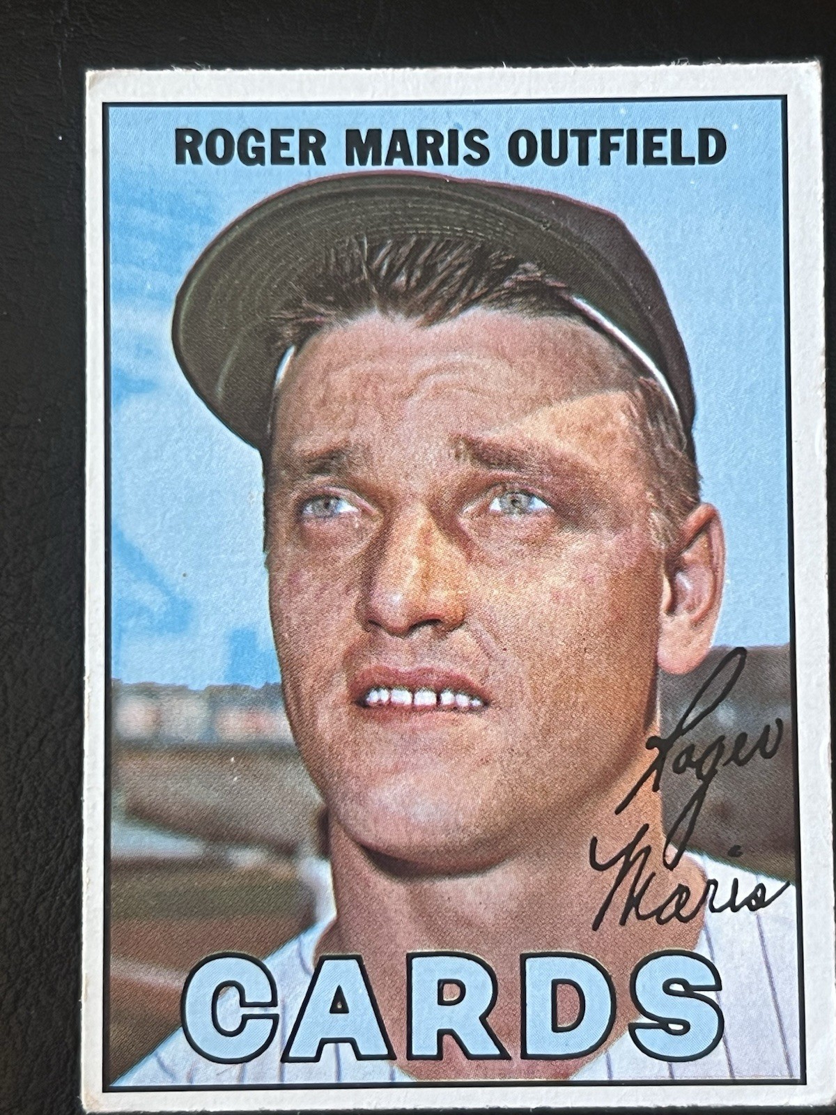 1967 Topps #45 Roger Maris Cardinals AL MVP 61 HR Record Vintage Baseball Card