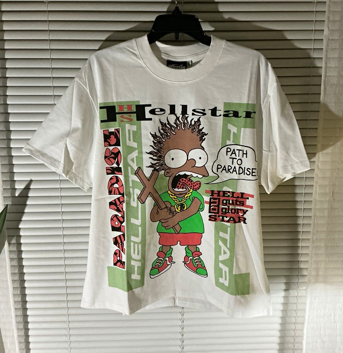 White Hellstar Evil Bart Simpson Graphic Tee Size S (fast shipping) White Hellstar Evil Bart Simpson Graphic Tee Size S (fast shipping)