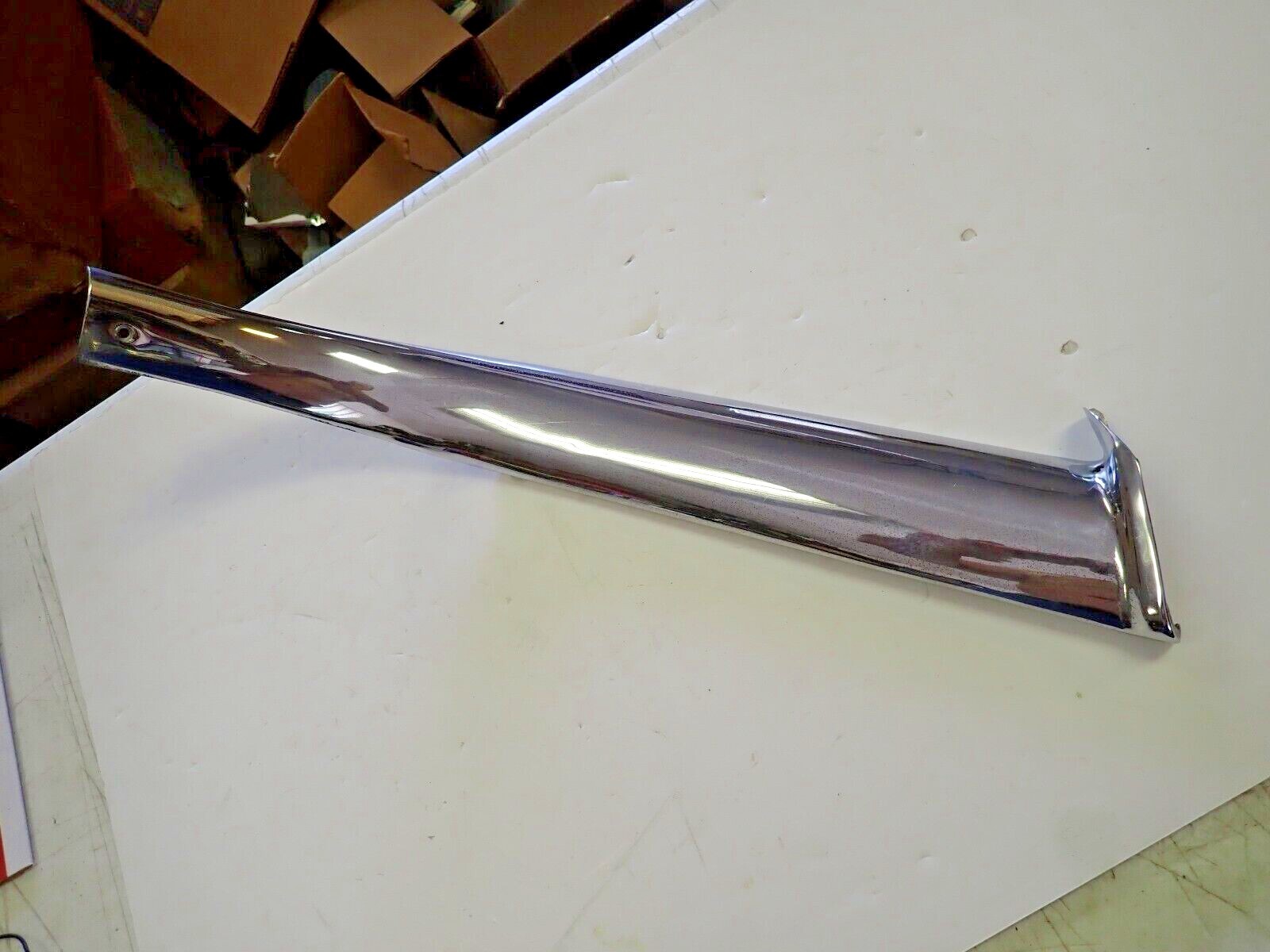 1957 1958 Cadillac Drivers Side Interior Pillar Stainless Trim 1957 1958 Cadillac Drivers Side Interior Pillar Stainless Trim