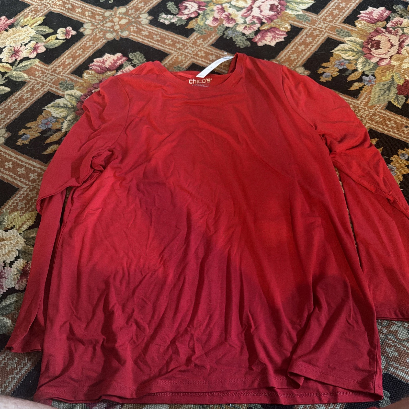 NWT CHICO’S Touch Of Cool Layering Tee Basic Knit-Size XL) NWT CHICO’S Touch Of Cool Layering Tee Basic Knit-Size XL)